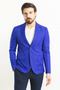 Plain Slim Fit Mono Collar Men's Jacket Cobalt Blue - 40281.23Y - 4