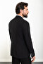 Straight Slim Fit Pocket Mono Collar Men's Jacket Black - 40294.23Y - 4