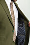 Straight Slim Fit Mono Collar Linen Men's Suit Khaki - 45227.23Y - 6