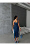 Strap Detailed Jeans Dress - 4