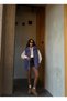 Women's Purple Hidden Snap Detailed Lined Plush Vest 28267 - 8