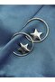 Gold & Silver Steel Star Hoop Earrings