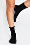 Bamboo Women's Black Ruffled Elastic Seamless Women's Socks Black Socks/Non-Marking/Non-Tightening Socks - 4