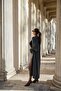 Anthracite Shawl Collar Long Cardigan - 3
