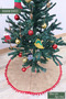 Christmas Pine Skirt Cover Jute New Year Pine Tree Skirt Tree Base Tree Ornament Christmas Xmas Gift - 4