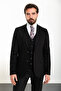 Straight Slim Fit Mono Collar 8 Drop Classic Men's Suit Black - 45307.24Y - 3