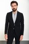Straight Slim Fit Bag Pocket Mono Collar Sports Men's Suit Black - 45309.24Y - 3