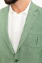 Gray Slim Fit Bag Pocket Mono Collar Linen Men's Jacket Green - 40362.24Y - 2