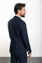 Straight Slim Fit Mono Collar Men's Suit Navy Blue - 45306.24Y - 6