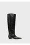 100% Leather High Boots - 3