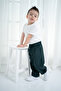 Unisex Kids Oversize Plaid Trousers - 5