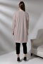 Ndola Women's Soft Textured Combed Cotton Low Long Sleeve Stretchy Combed Cotton Long Cardigan & Hijab Cardigan - Mink - 5