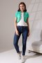 Dont Women's Slim Fit Lace Detailed Oval Hem Short Combed Cardigan & Bolero - 2