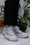 M.P 242-2063 White Blue Comfortable Original Product High Top Women's Sports Shoes - 2