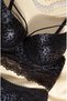 String Leopard Padded Printed Bra Set - 4