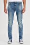 Slim Fit Slim Fit Regular Waist Skinny Leg Luke Blue Jean Jeans - 4