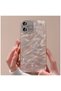 Apple iPhone 16 Compatible Case Zebana Dazz Silicone Case Rose Gold