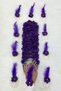 Purple Bridesmaid Bracelet 5 Pieces, Bridesmaid Crown (Plastic) 5 Pieces, Bachelorette Party, 10 Piece Set