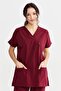 Ultralycra Basic - Lycra Doctor Nurse Uniform Set Scrubs Uniform Surgical Suit (Unisex), Burgundy - 6