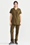 Ultralycra Basic - Lycra Doctor Nurse Uniform Set Scrubs Uniform Surgical Suit (Unisex), Khaki - 3