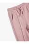 Basic Sweatpants Ribbed with Elastic Waist Pockets - 3
