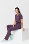 UltraLycra Spaniard - Stretch Fabric Doctor Nurse Scrubs Uniform Surgical Set (WOMEN), Rose