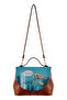 Women's Vegan Leather Brown Handbag - Caretta-hey Dude Design - 5