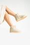 Clara Beige Ankle Length Furry Women's Boots - 2