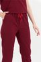Happiness Spaniard - Lycra Doctor Nurse Scrubs Single Bottom Surgical Uniform (Women), Burgundy - 4