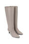 Women's Genuine Leather Mink Heeled Boots - 2