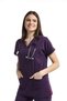 Ultralycra Spaniard - Lycra Doctor Nurse Scrubs Single Top Surgical Jersey (Women), Dark Purple - 2