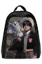Women's Vegan Leather Black Backpack - Warner Bros Harry And Hedwig Harry Potter Design - 3