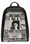 Women's Vegan Leather Black Backpack - Warner Bros Daily Prophet Harry Potter Design