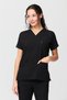 UltraLycra Spaniard - Stretch Fabric Doctor Nurse Scrubs Uniform Surgical Set (WOMEN), Black - 7