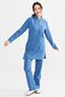 Ultralycra Modest - Lycra Doctor Nurse Hijab Uniform Set, Indigo - 2