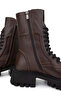 Women's Genuine Leather Brown Casual Boots - 4