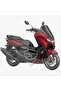 واقي لوحة إشارة Redlinegrafic NMax المتوافق مع موديل 2021 باللون الأسود والرمادي