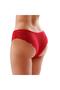 2 Pack Lace Laser Cut Cotton Women's Panties, Red - 5