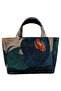 Women's Vegan Multicolored Medium Tote Bag - Petals Design - 4