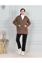 Women's Mother Short Thin Buttoned Pocket Combed Cotton Cardigan Mother's Day - 3
