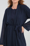 100% Cotton Maternity Pajamas Set with Knitwear Dressing Gown - 3