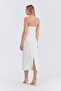 Women's Ecru Strappy Long Dress - 8