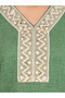 Sequined Neck Decor Jalabiya - 3