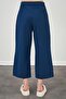Women's Indigo Short Palazzo Poplin Trousers - 8