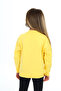 Girls' College Collar Zippered Off-Shoulder Printed Knitted Cardigan - 2 Thread - 7