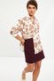 Burgundy Mini Skirt - 4