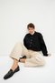 Black Bomber Lined Jacket - 3