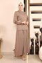 Skirt Pleated Suit Mink 19134
