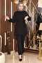 Pearl Detailed Suit Black 19120