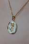 Steel Rose Embossed Necklace
